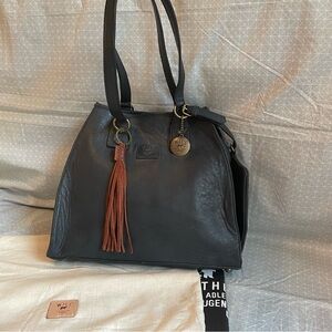 NEW Will Leather Good Limited Edition Artisan Tote in Dark Navy